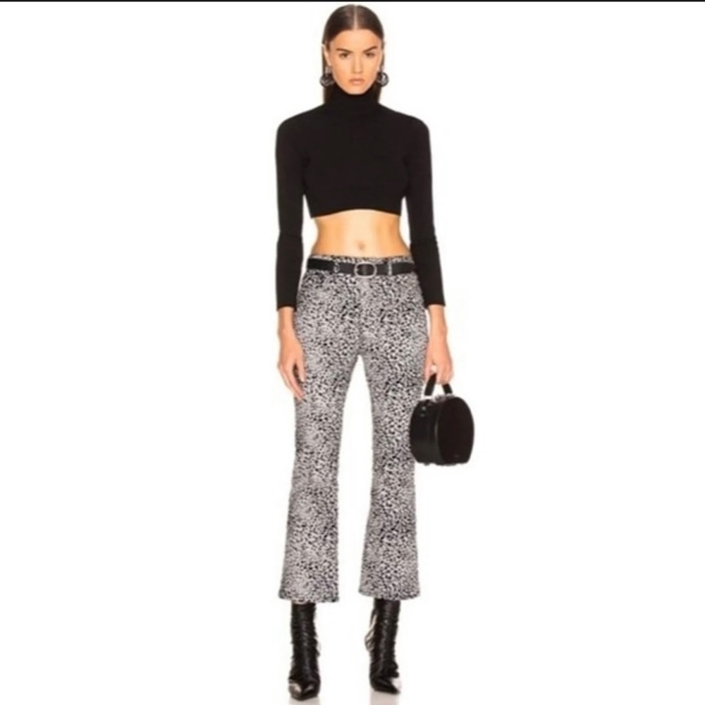 Rag & Bone Grey Cheetah Hana size 24 NWT